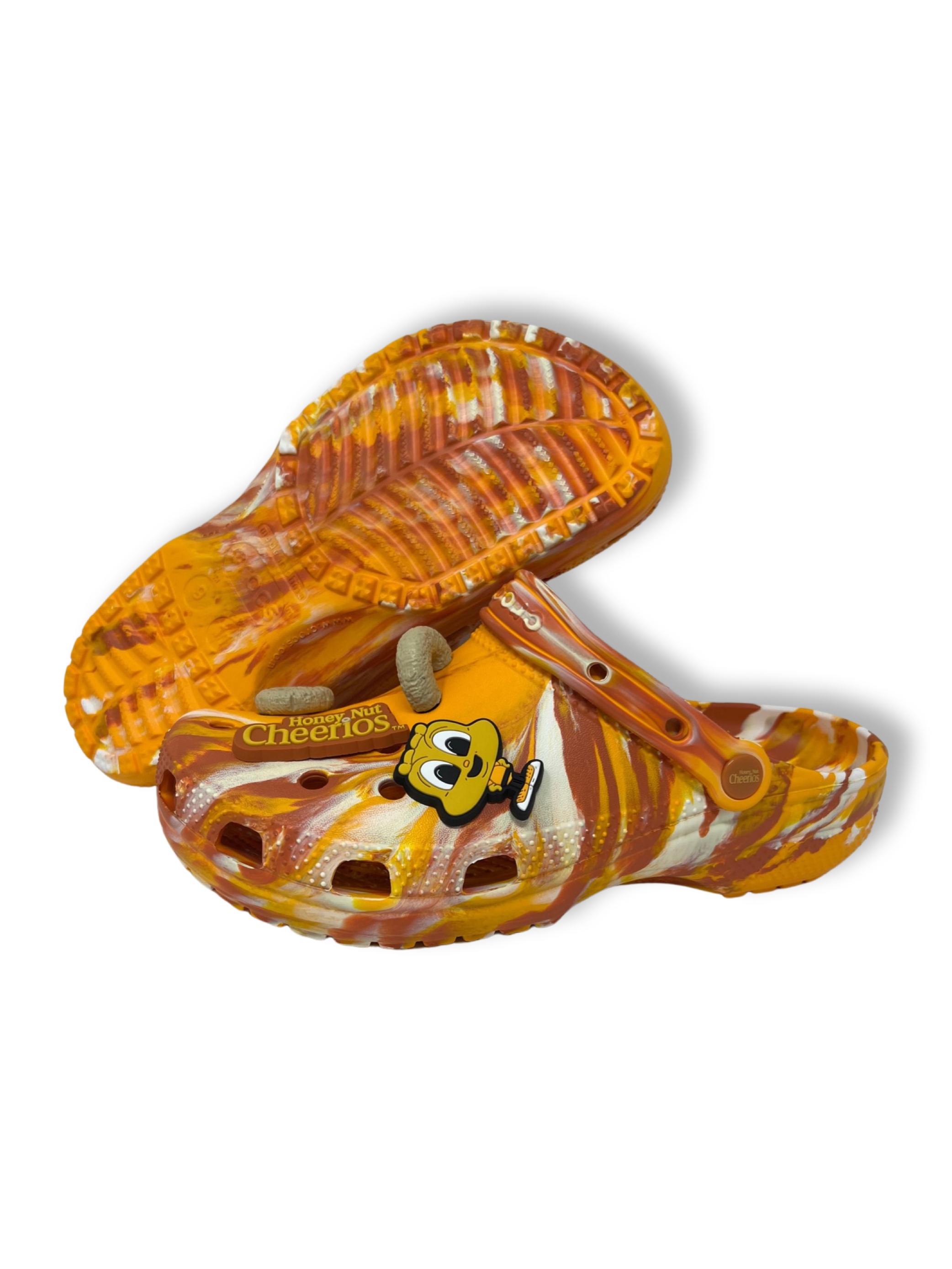 Honey Nut Cheerios Clogs - Orange Crocs Classic Clogs Honey Nut Cheerios – Deadstock DMV Store main image 4