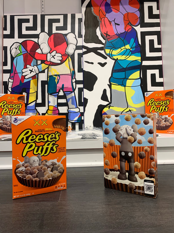 KAWs x Reese’s Puffs Cereal