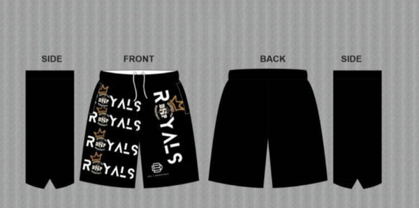 Black DSP Multi Royals Shorts