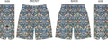 DSP PRINT SHORTS