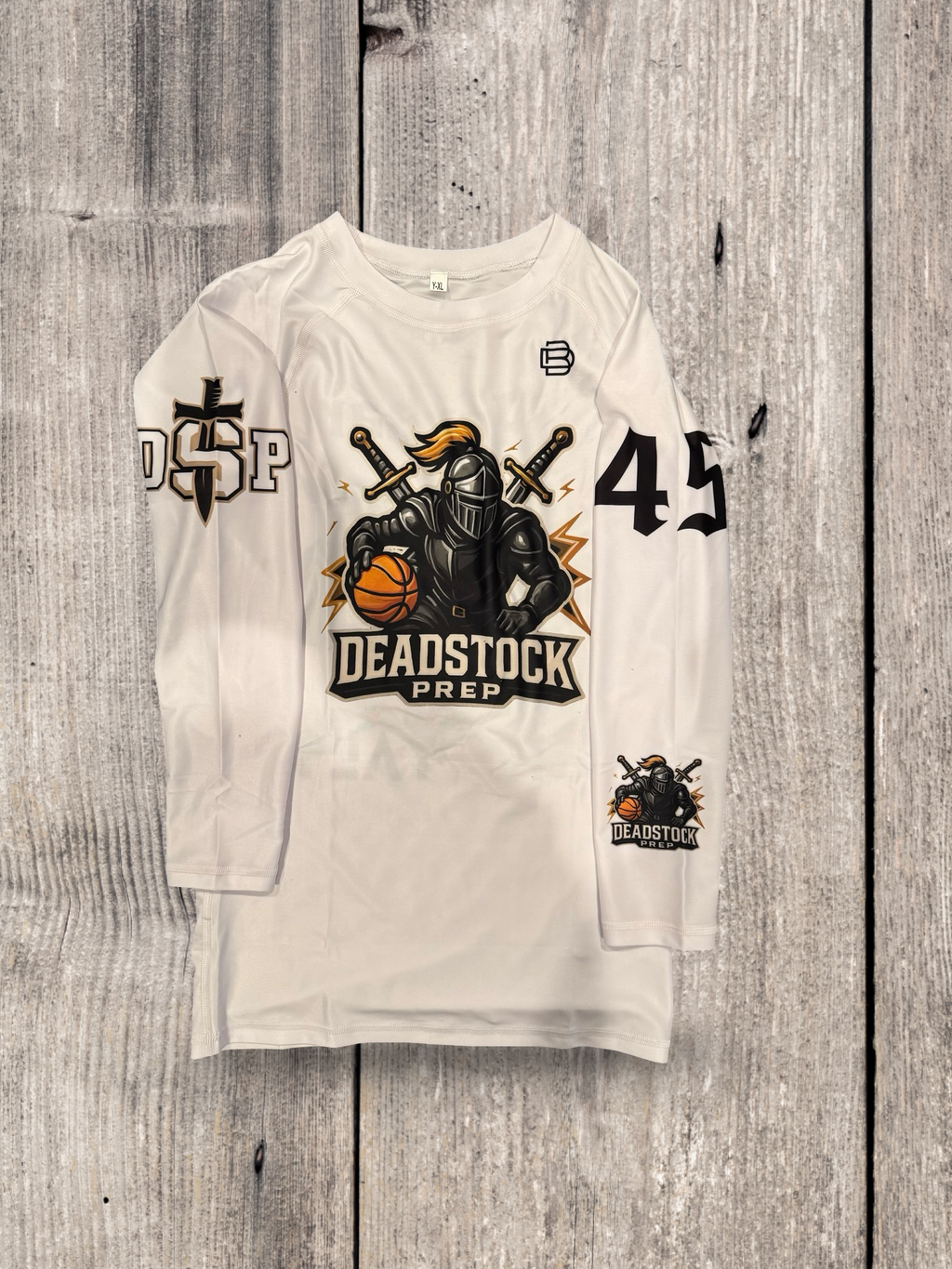 DSP Custom L/S Compression Shirt (White)