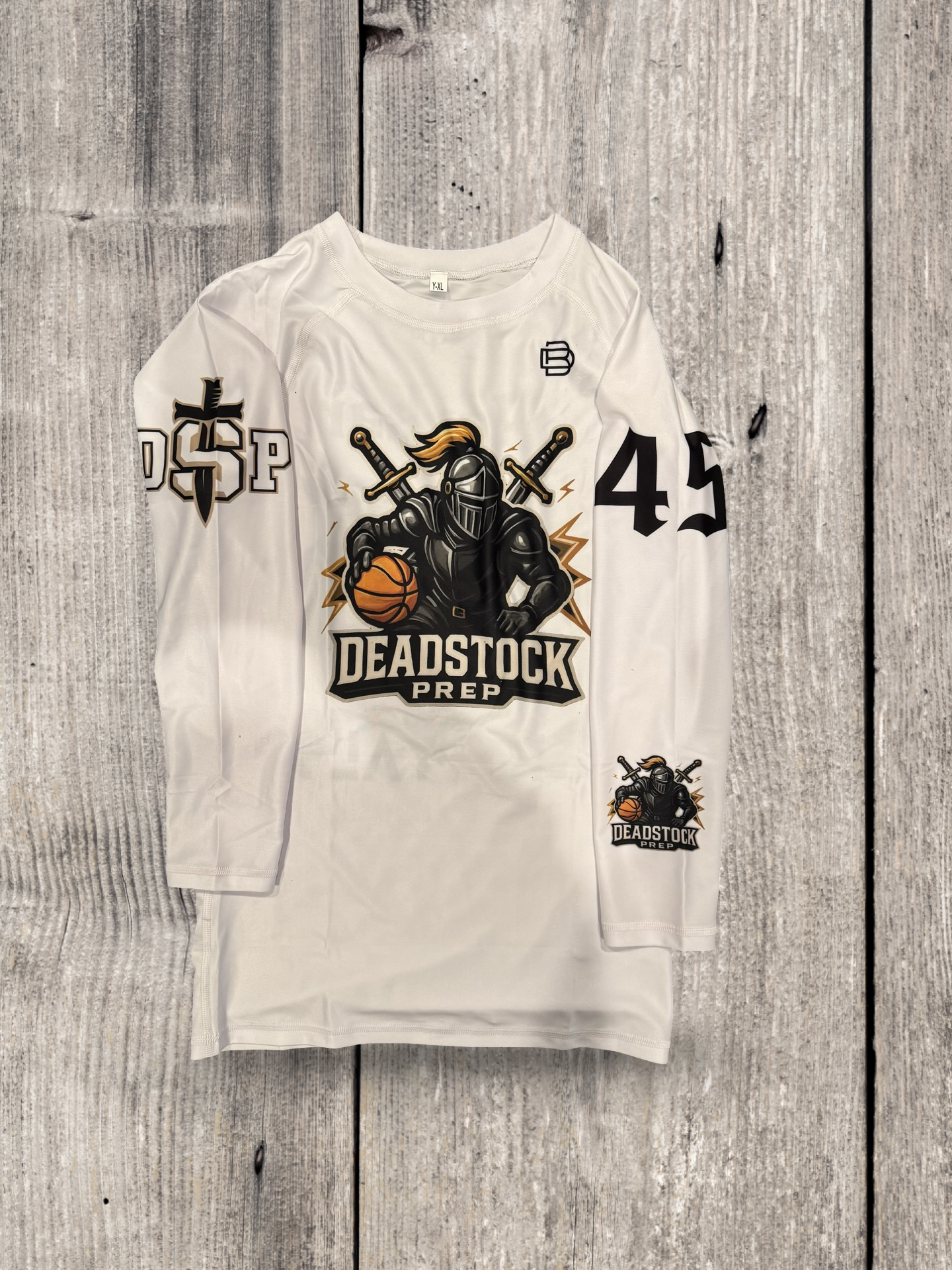 DSP Custom L/S Compression Shirt (White)