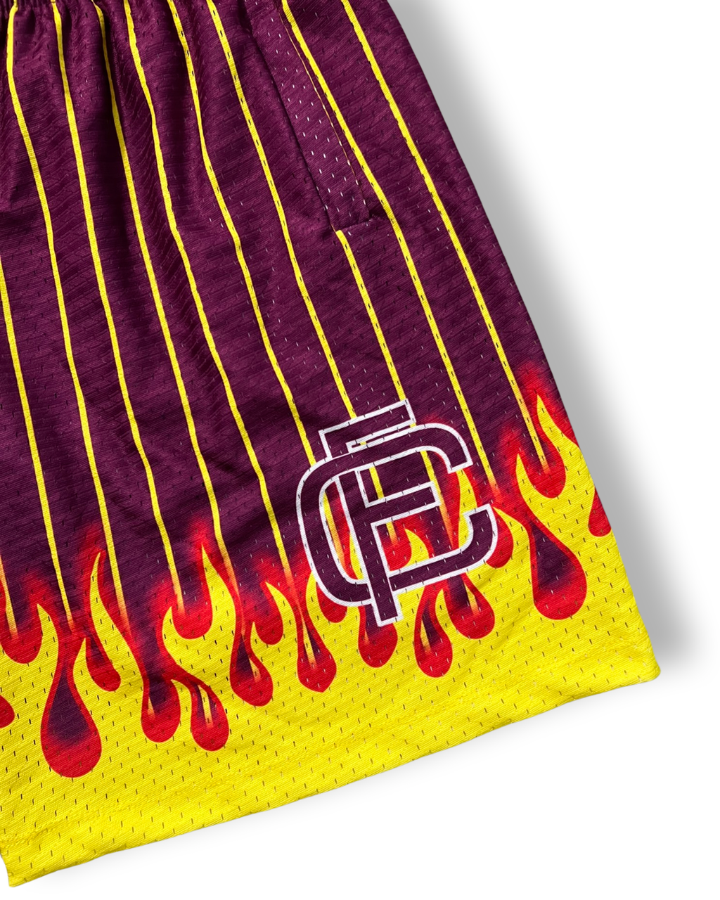 Financial è Cool Purple Pinstripes Shorts