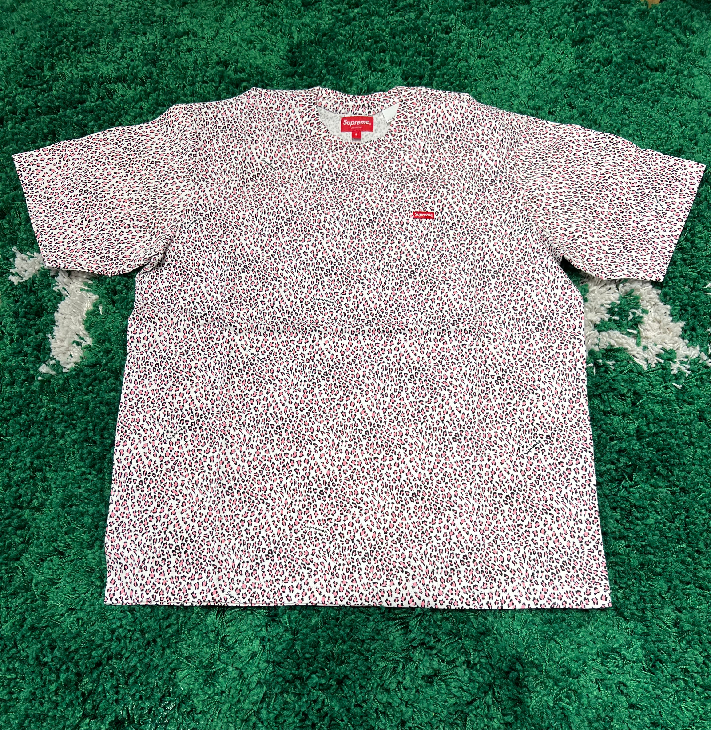 Supreme Small Box Logo “Pink Leopard” Sz S