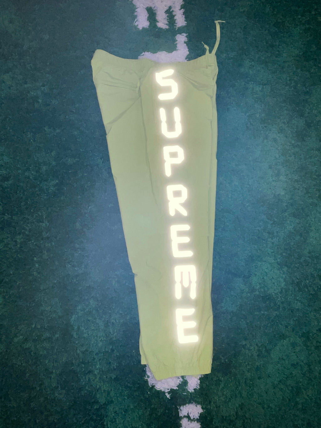 Supreme Digital Logo Track Pants (Yellow)