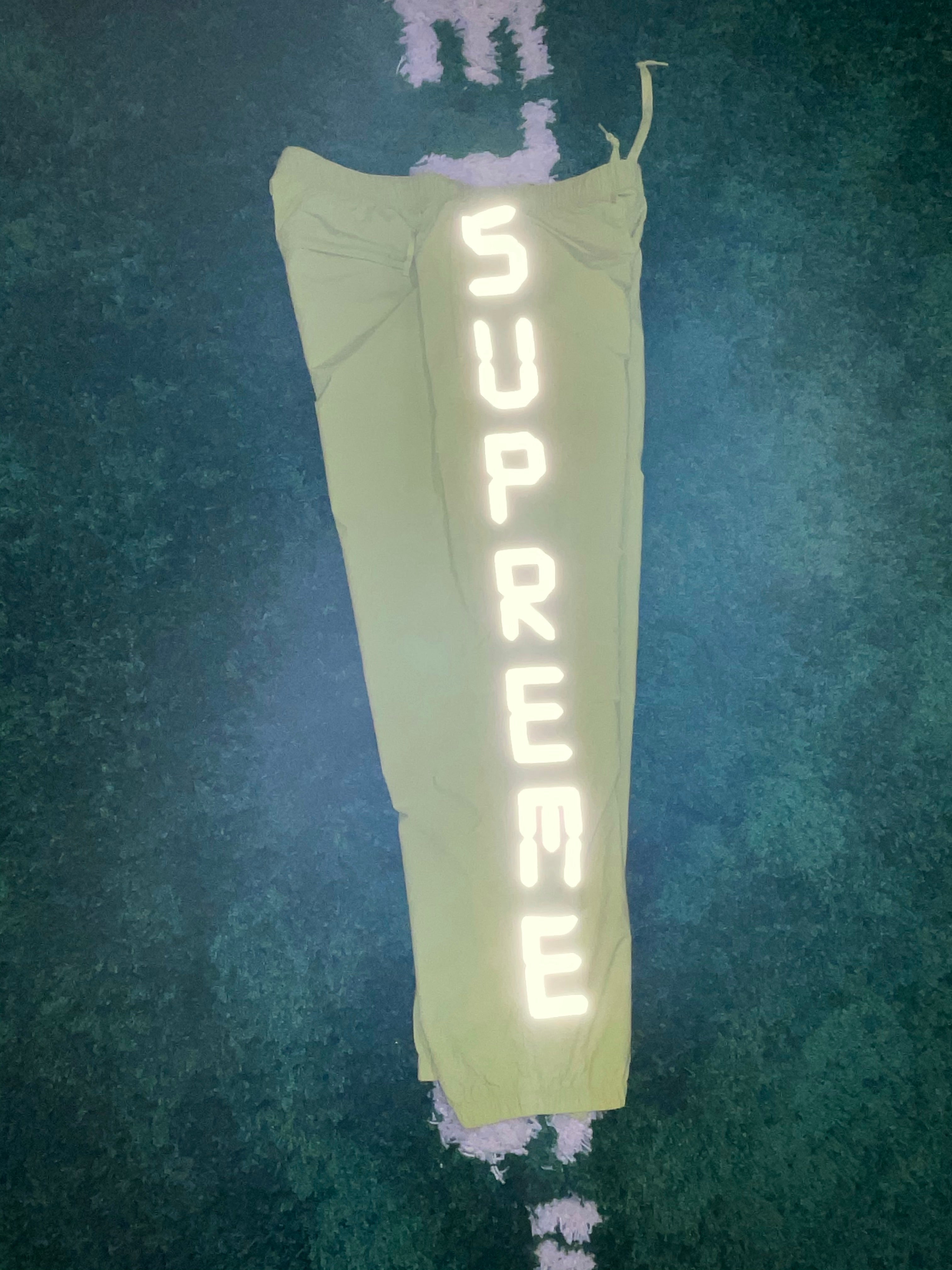 Supreme Digital Logo Track Pants (Yellow)