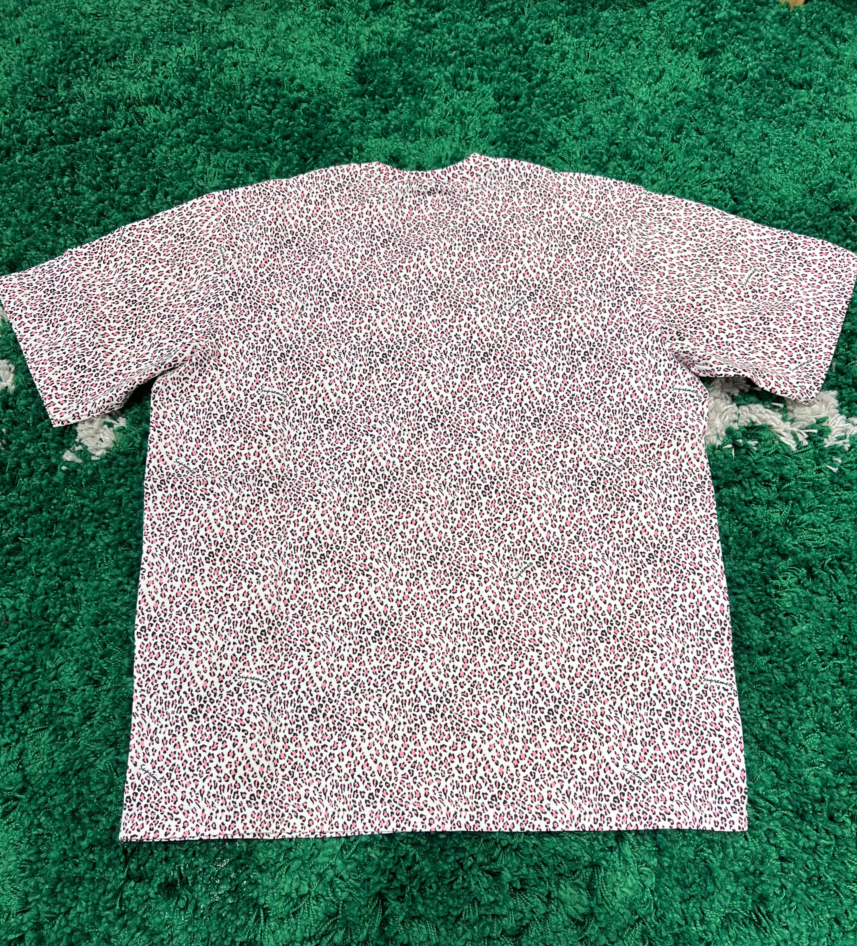 Supreme Small Box Logo “Pink Leopard” Sz S